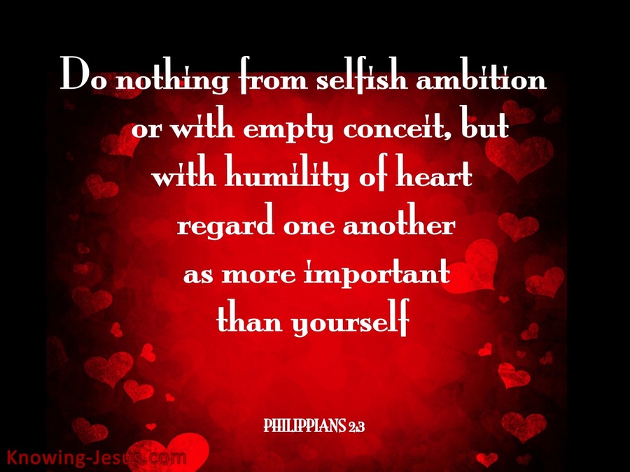 Philippians 2:3 Do Nothing From Selfish Ambition (red)